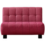 SCHLAFSOFA Rot  - Rot/Schwarz, Design, Textil/Metall (125/92/102cm) - Novel