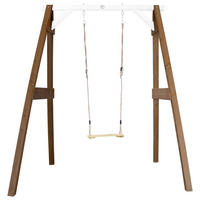 SCHAUKEL  - Weiss/Braun, Konventionell, Holz (181/207/160cm)