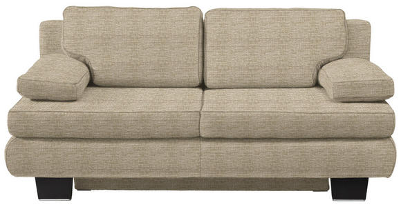 SCHLAFSOFA in Sandfarben  - Sandfarben/Wengefarben, Design, Holz/Textil (203/94/100cm) - Novel