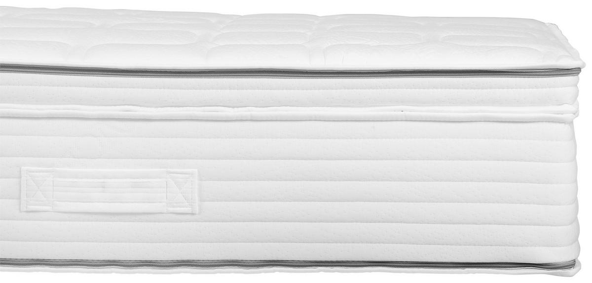 TASCHENFEDERKERNMATRATZE 90/200 cm Höhe ca. 26 cm 7 -Zonen - Weiß, Basics, Textil (90/200cm) - Novel