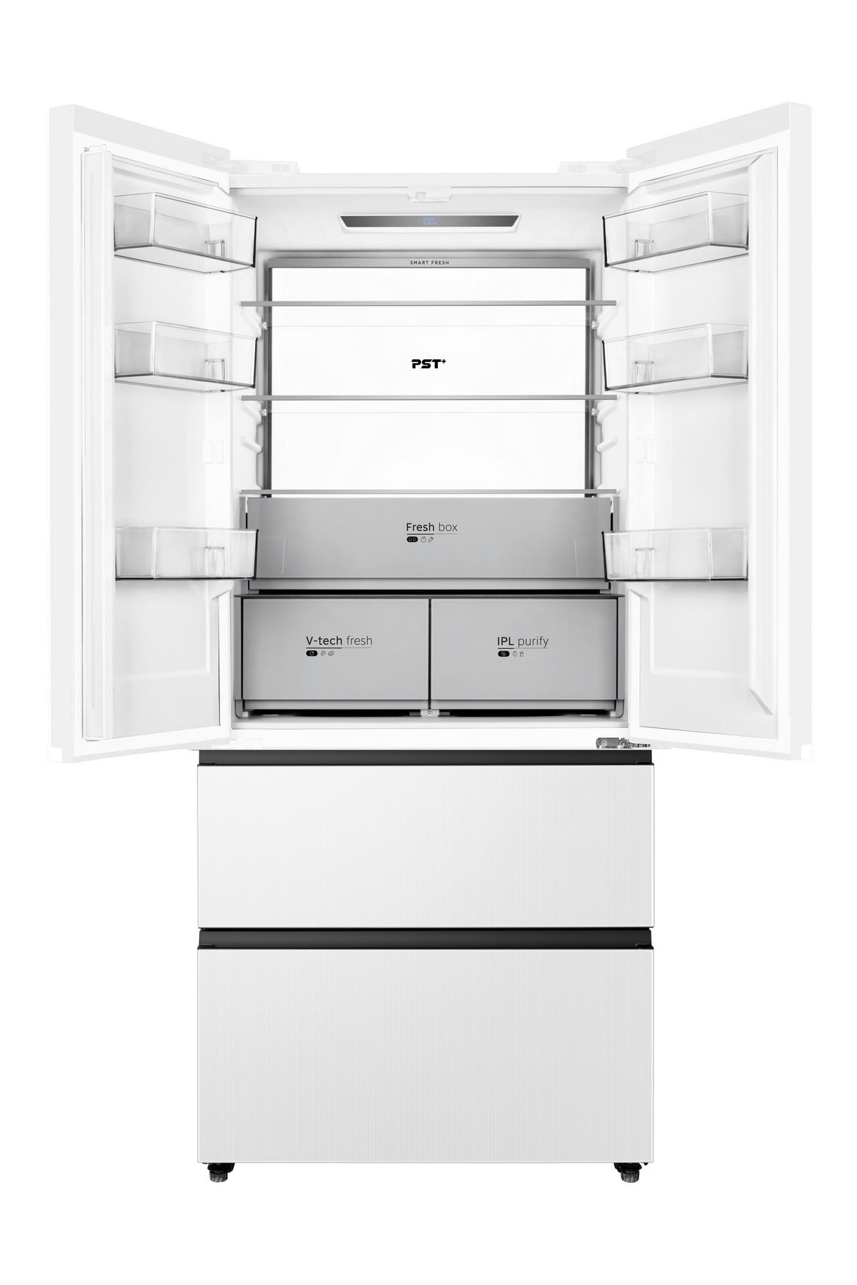 FRENCH-DOOR MDRF705BIE36  - Weiß, Basics, Glas/Metall (83.3/191/60cm) - Midea