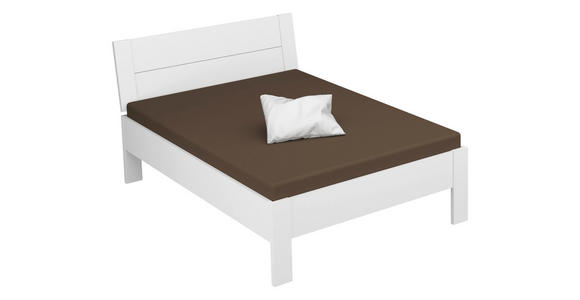 BETT 140/200 cm  in Weiß  - Weiß, Design (140/200cm) - Xora