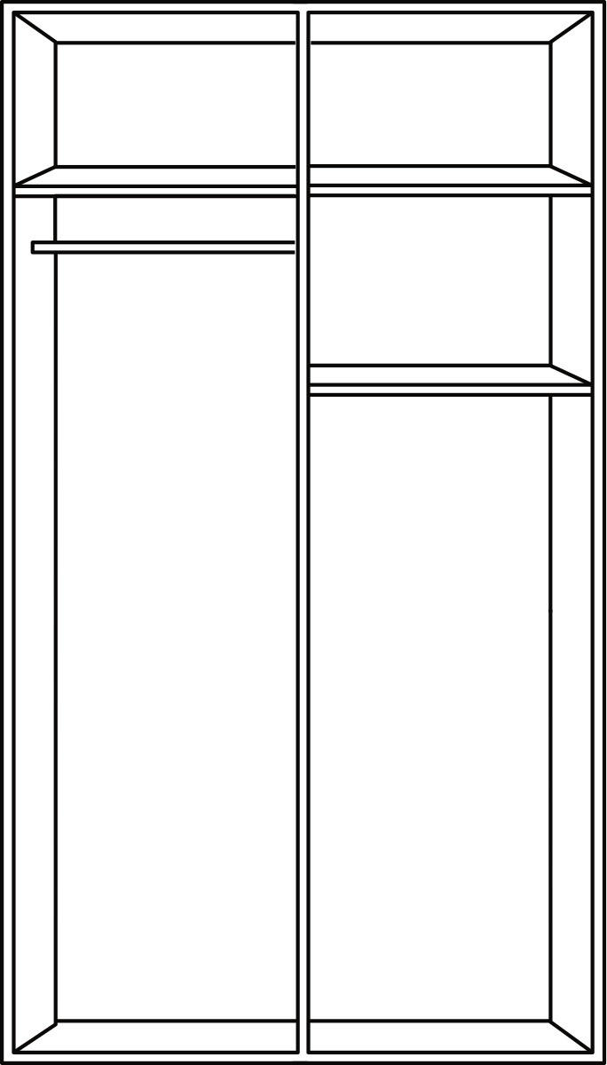 Thumbnail - Boxxx Kleiderschrank, Graphit, Weiß, Kunststoff, 1 Fächer, 4 Schublade(n) Schubladen, 90x199x58 cm, BQ - Bündnis für Qua...