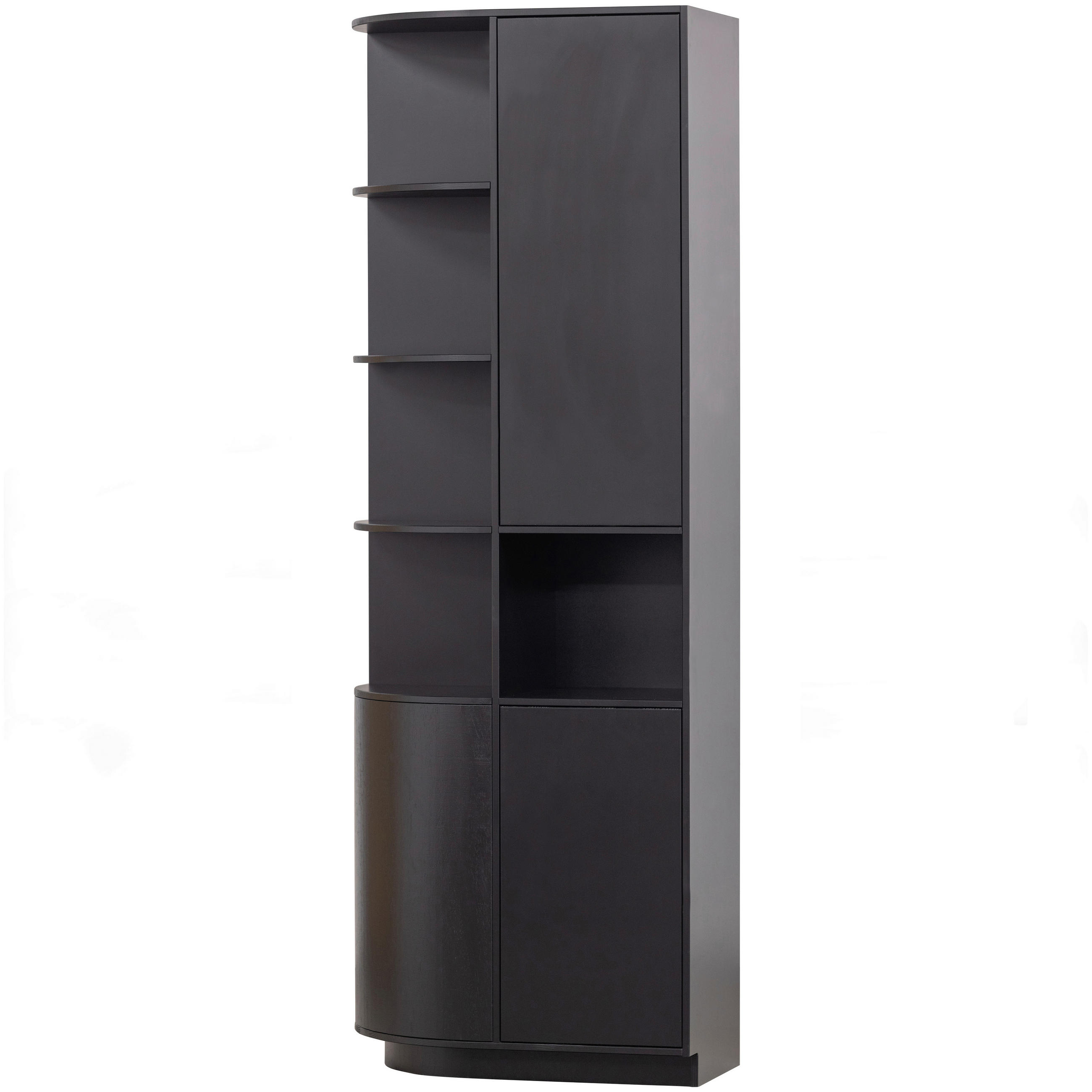 MEHRZWECKSCHRANK 78/210/40 cm  in Schwarz  - Schwarz, Design, Holz (78/210/40cm) - Livetastic