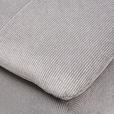 BOXSPRINGSOFA  mit Schlafen auf Sitzhöhe, Stoffauswahl, Liegefunktion, Rücken echt Flachgewebe Grau  - Schwarz/Grau, Design, Textil/Metall (204/93/100cm) - Novel