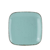 ASSIETT URBAN LIFE SQUARE 22/22 cm turkos  - turkos, Lifestyle, keramik (22/22cm) - Landscape