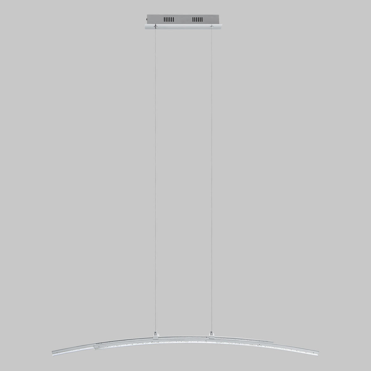 LED-HÄNGELEUCHTE 96/8/150 cm   - Chromfarben/Transparent, MODERN, Kunststoff/Metall (96/8/150cm)