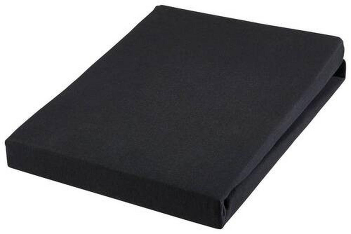SPANNBETTTUCH Jersey  - Schwarz, Basics, Textil (120-130/200-220cm) - Novel