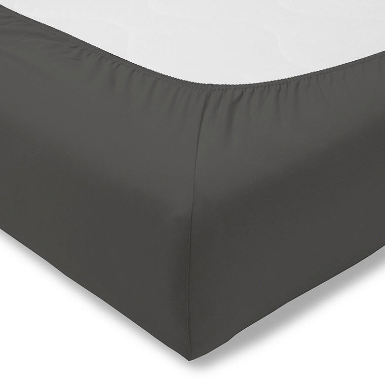 SPANNBETTTUCH Exquisit Single-Jersey  - Schieferfarben, Basics, Textil (150/200cm) - Estella