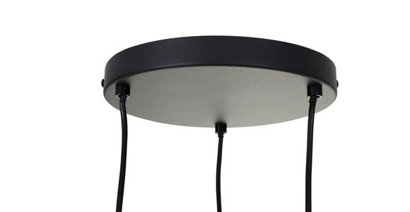 HÄNGELEUCHTE 25/120 cm  - Schwarz/Grau, Trend, Glas/Metall (25/120cm) - Novel