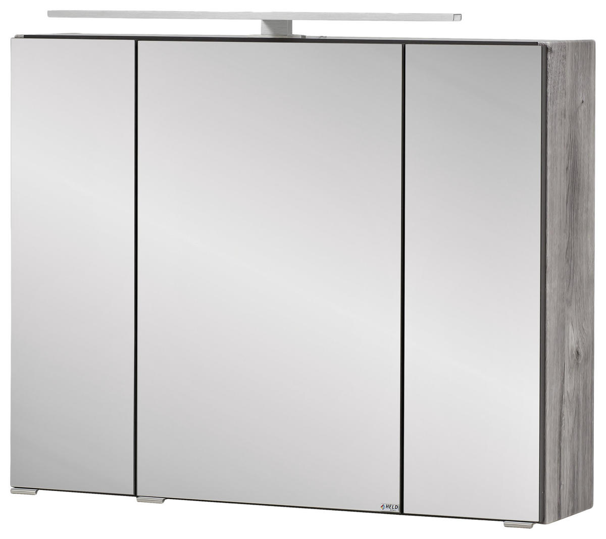 BADEZIMMER  in 110 cm  - Eichefarben/Grau, Konventionell, Glas/Holzwerkstoff (110cm) - Held