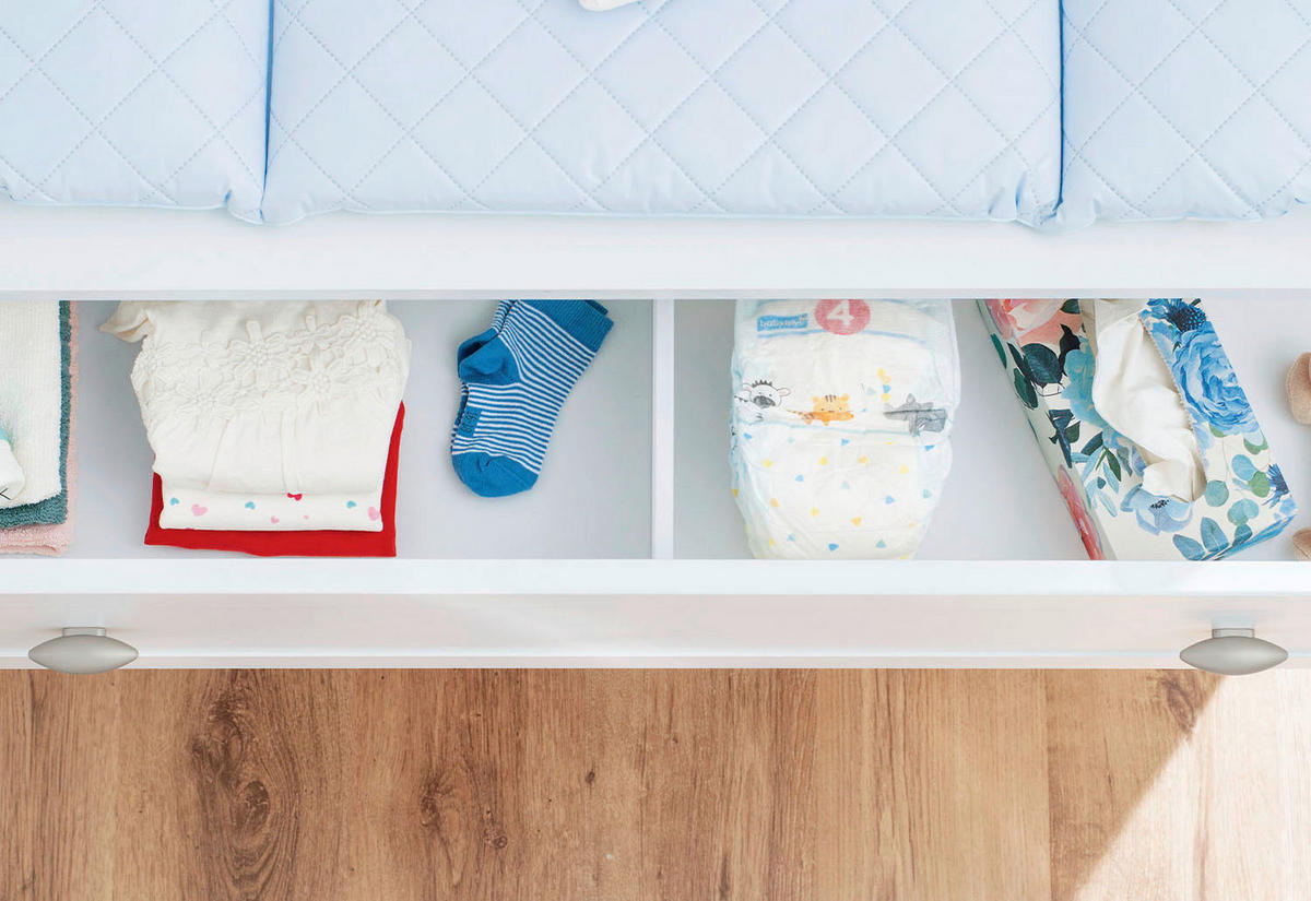 BABYZIMMER PINOLINO LAURA  - Weiß, Trend, Holzwerkstoff - Pinolino