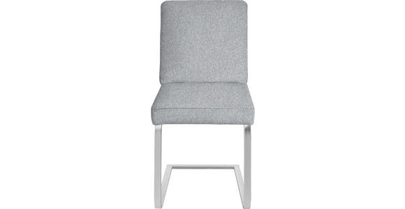 SCHWINGSTUHL in Stahl Chenille - Chromfarben/Hellgrau, Design, Textil/Metall (46/92/60cm) - Dieter Knoll