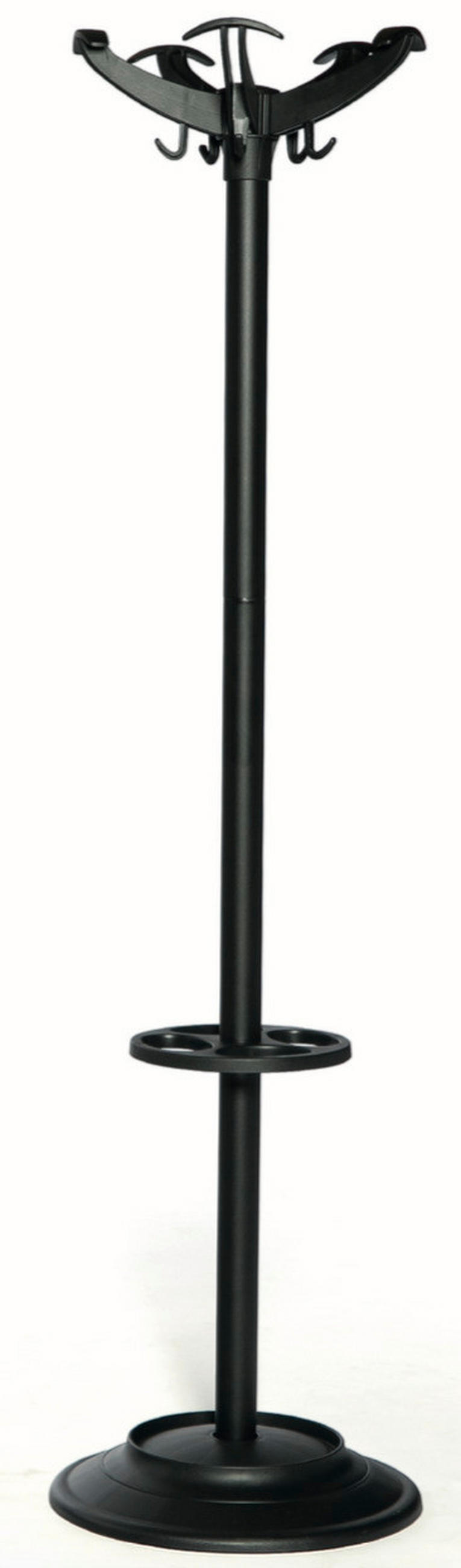 VJEŠALICA SAMOSTOJEĆA crna  plastika   - crna, Moderno, plastika