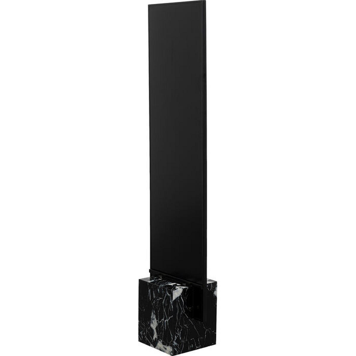 STANDSPIEGEL 46/180/30 cm  - Schwarz/Grau, Design, Glas/Naturmaterialien (46/180/30cm) - Kare-Design