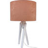 TISCHLEUCHTE 30/55 cm   - Beige/Weiß, Basics, Holz (30/55cm)