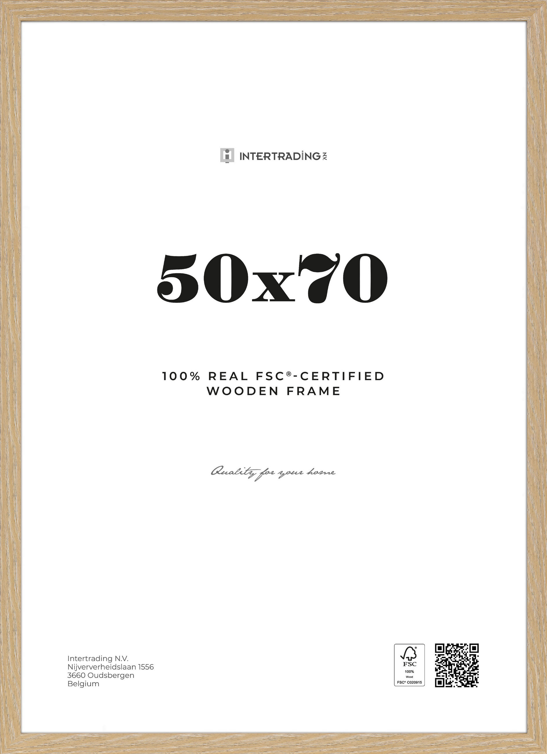 BILDERRAHMEN Eichefarben  - Eichefarben, Basics, Holzwerkstoff (53,1/73,3/2,5cm)