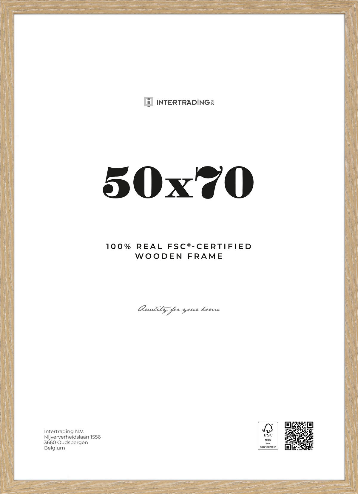 BILDERRAHMEN 53,1/73,3/2,5 cm  - Eichefarben, Basics, Holzwerkstoff (53,1/73,3/2,5cm)