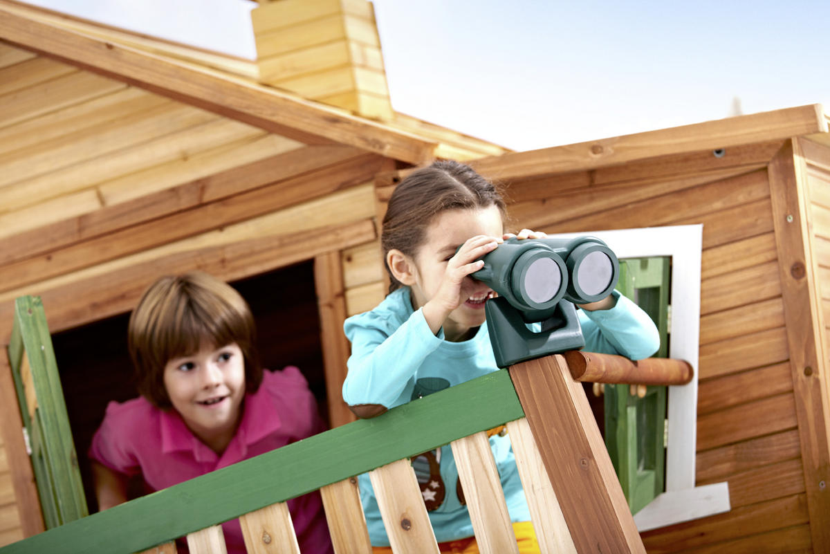 SPIELTURM 435/291/180 cm SPIELTURM MAX  - Braun/Naturfarben, KONVENTIONELL, Holz (435/291/180cm) - Ambia Garden