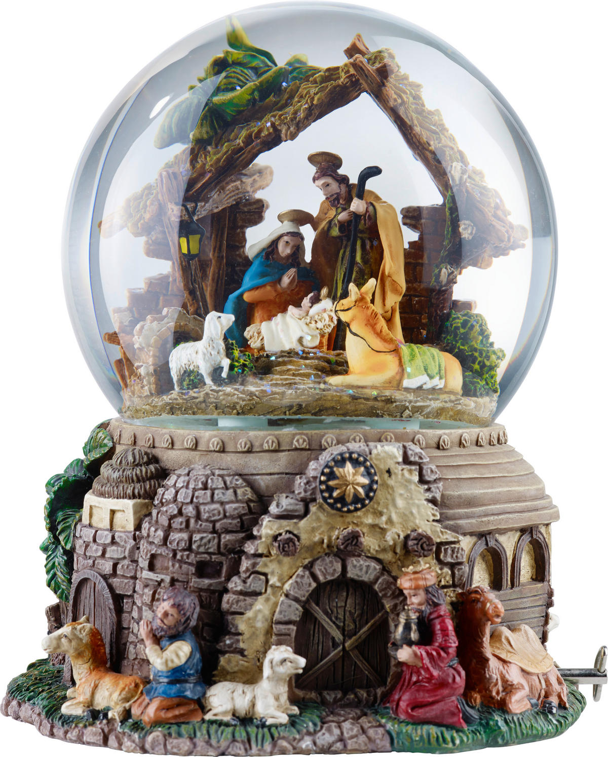 SCHNEEKUGEL - Multicolor, LIFESTYLE, Keramik/Kunststoff (18/18/22cm)