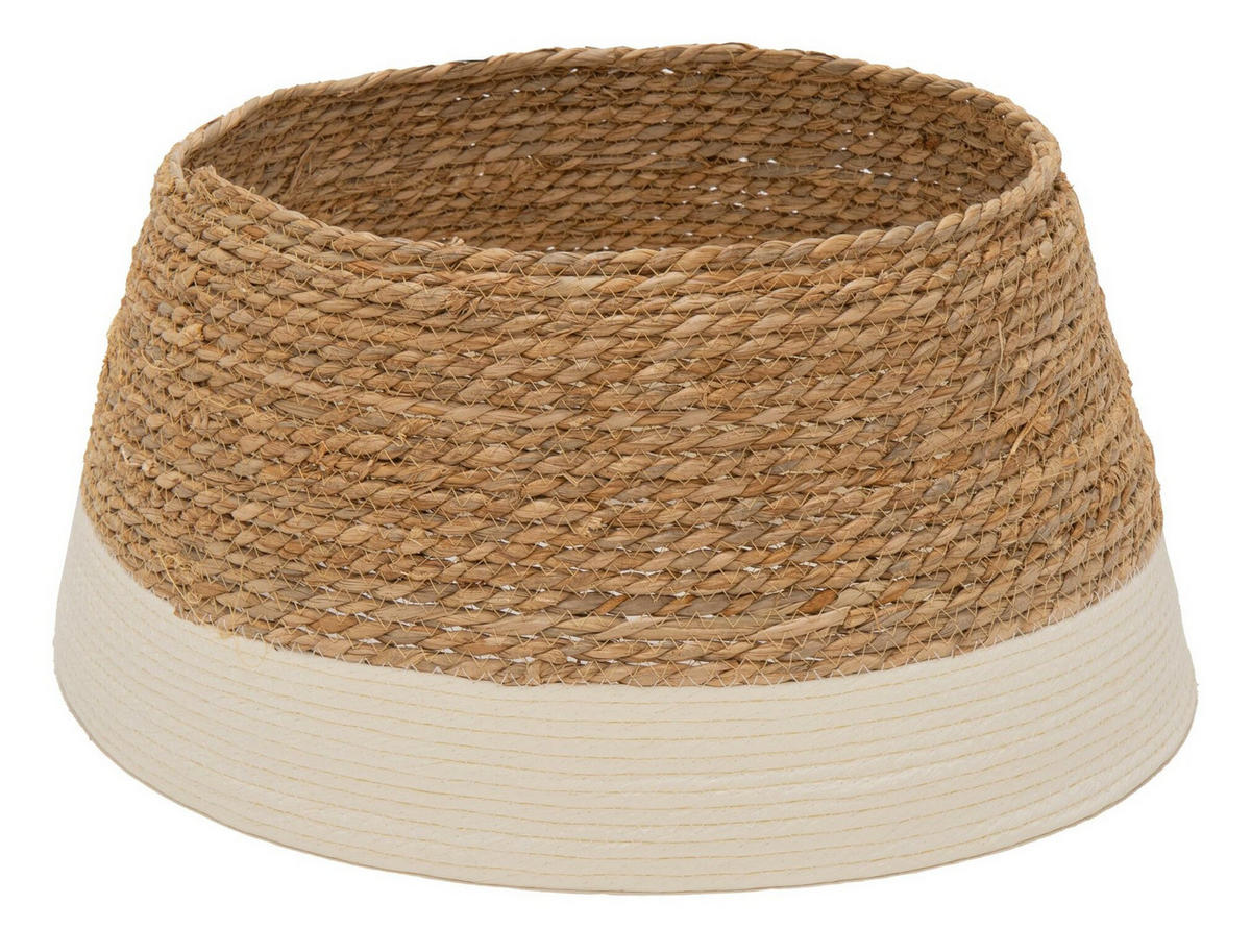 PODLOGA ZA BOŽIČNO JELKO - krem barve/bela, Basics, naravni materiali (60/26cm)
