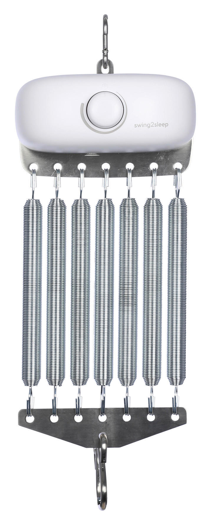 FEDERWIEGENZUBEHÖR   - Weiß, Basics, Kunststoff/Metall (15/44/14cm) - swing2sleep