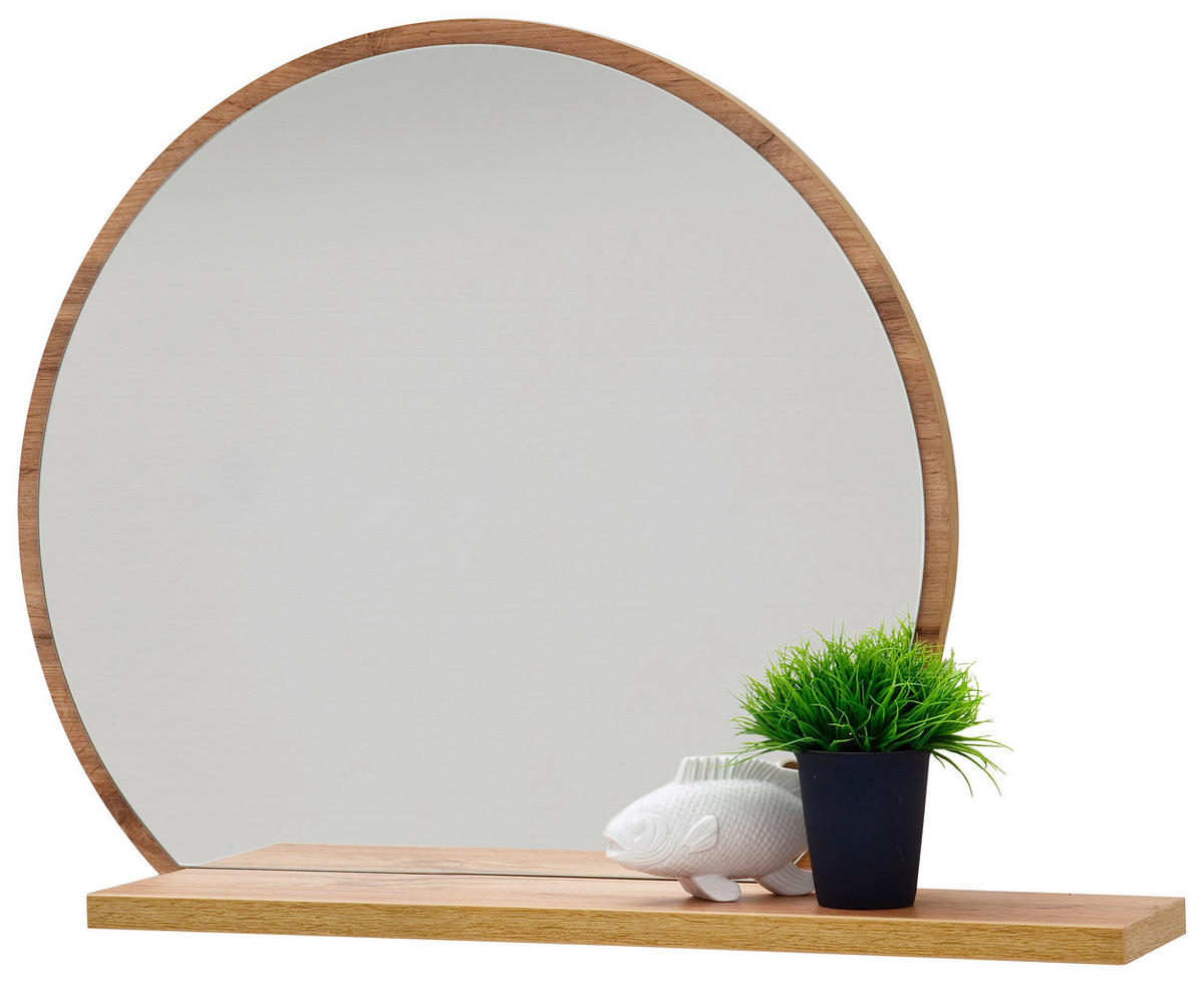 WANDSPIEGEL 65/56/17 cm    in  - Eichefarben, Design, Glas/Holzwerkstoff (65/56/17cm)