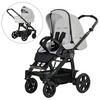 KINDERWAGENSET RACER GTS  - Hellgrau/Cappuccino, Basics, Textil/Metall (59/113/101cm) - Hartan