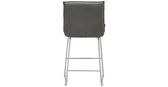 TRESENSTUHL in Grau, Edelstahlfarben, Dunkelgrau - Edelstahlfarben/Dunkelgrau, Design, Textil/Metall (48/92/54cm) - Dieter Knoll