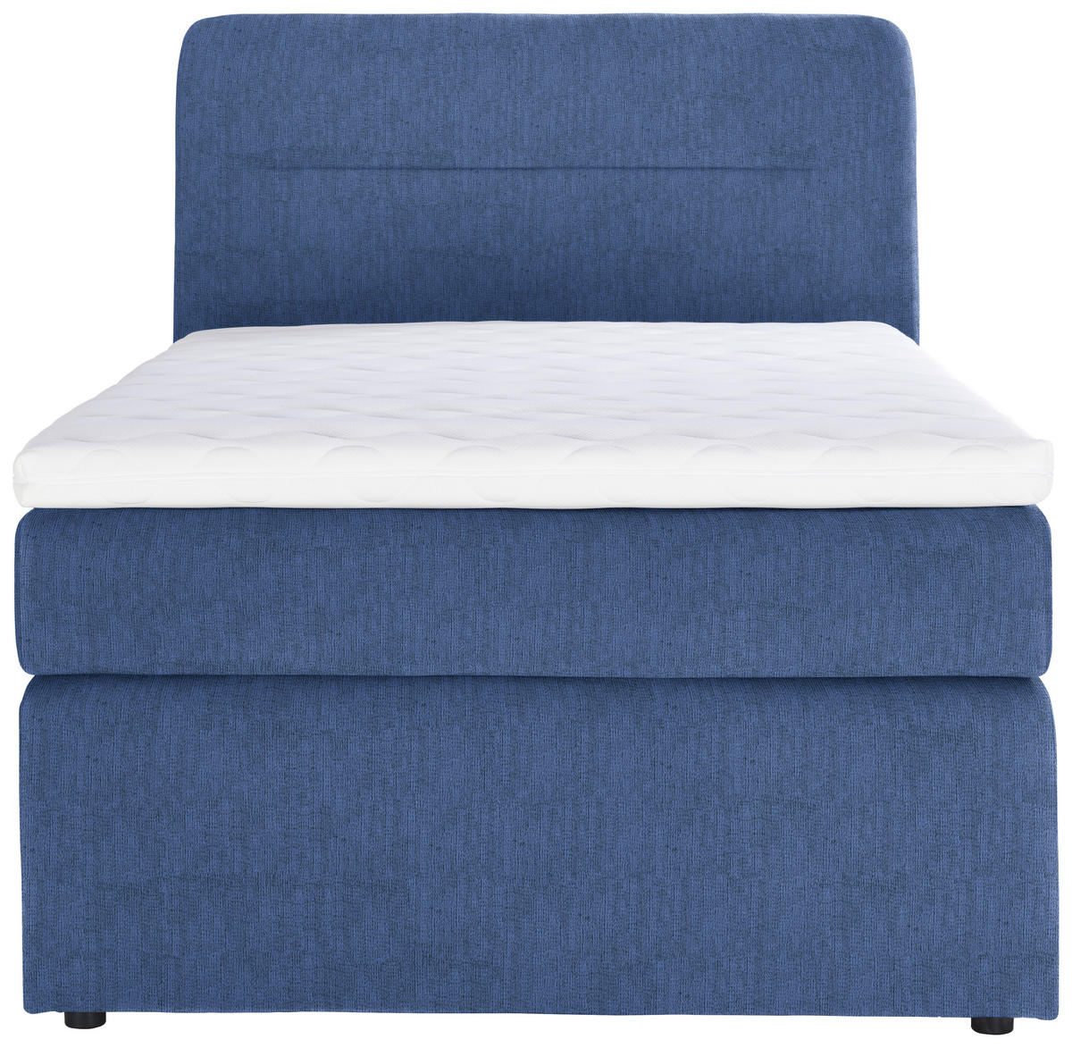 BOXSPRINGBETT 140/200 cm  in Blau  - Blau/Schwarz, Konventionell, Kunststoff/Textil (140/200cm) - Moderano