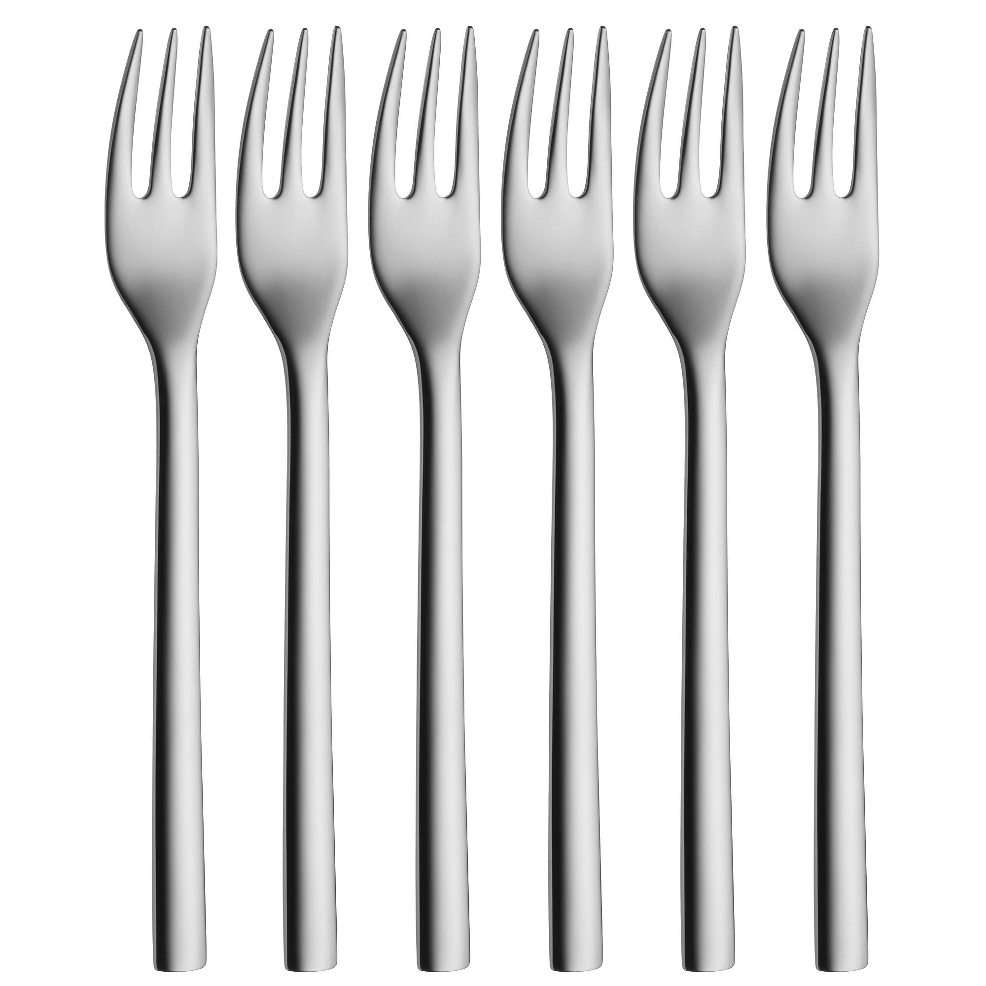 KUCHENGABEL-SET, 6-TEILIG - Edelstahlfarben, Basics, Metall (16cm) - WMF