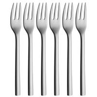 KUCHENGABEL-SET, 6-TEILIG - Edelstahlfarben, Basics, Metall (16cm) - WMF