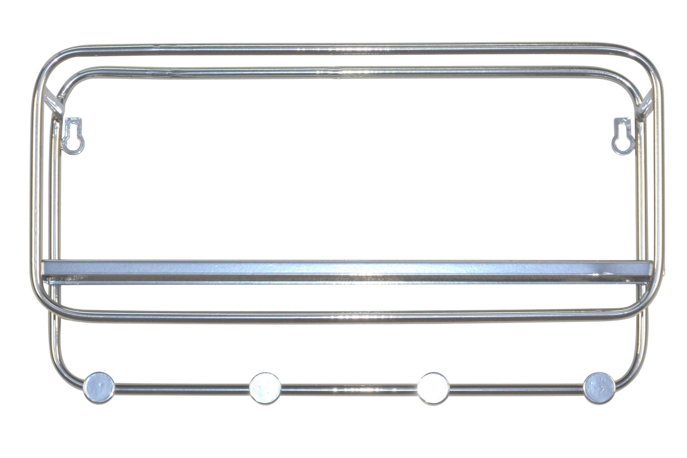 WANDREGAL  - Silberfarben, Design, Metall (45/25/15cm) - MID.YOU