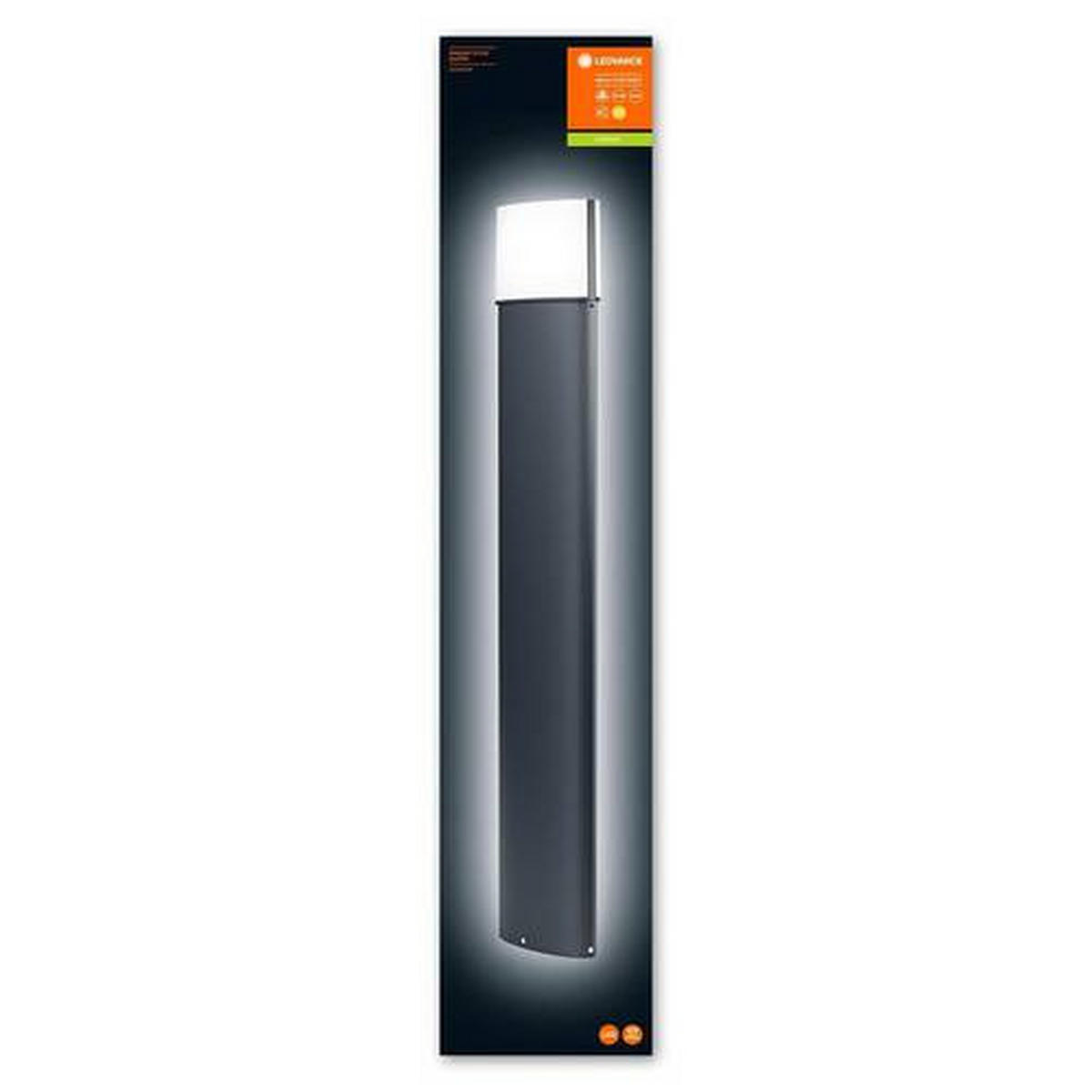 AUßENSTEHLEUCHTE Endura Style 20,5/18,5/9,4 cm   - Schwarz, Design, Kunststoff/Metall (20,5/18,5/9,4cm) - Ledvance