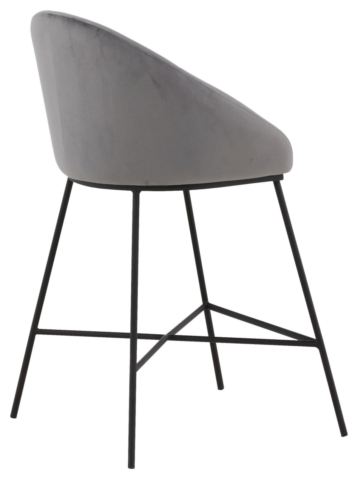 BARPALL i svart, mörkgrå  - mörkgrå/svart, Design, metall/textil (58,5/97/57cm) - Livetastic