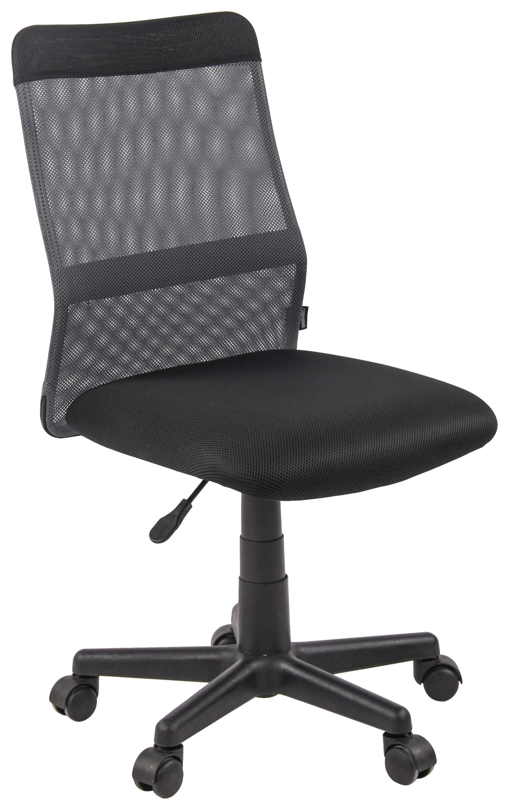 DREHSTUHL Netzbespannung Grau, Schwarz  - Schwarz/Grau, MODERN, Kunststoff/Textil (47/85-97/55cm) - Carryhome
