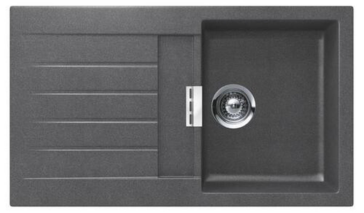 SPÜLE SIGD100USTO  - Grau, Basics, Stein (86/50cm) - Schock