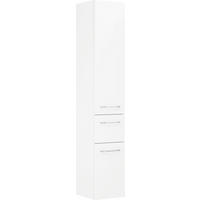 HOCHSCHRANK 30/168/33 cm  - Chromfarben/Weiß, Design, Glas/Holzwerkstoff (30/168/33cm) - Sadena