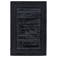 FLACHWEBETEPPICH 160/230 cm Schwarz  - Schwarz, KONVENTIONELL, Textil (160/230cm)