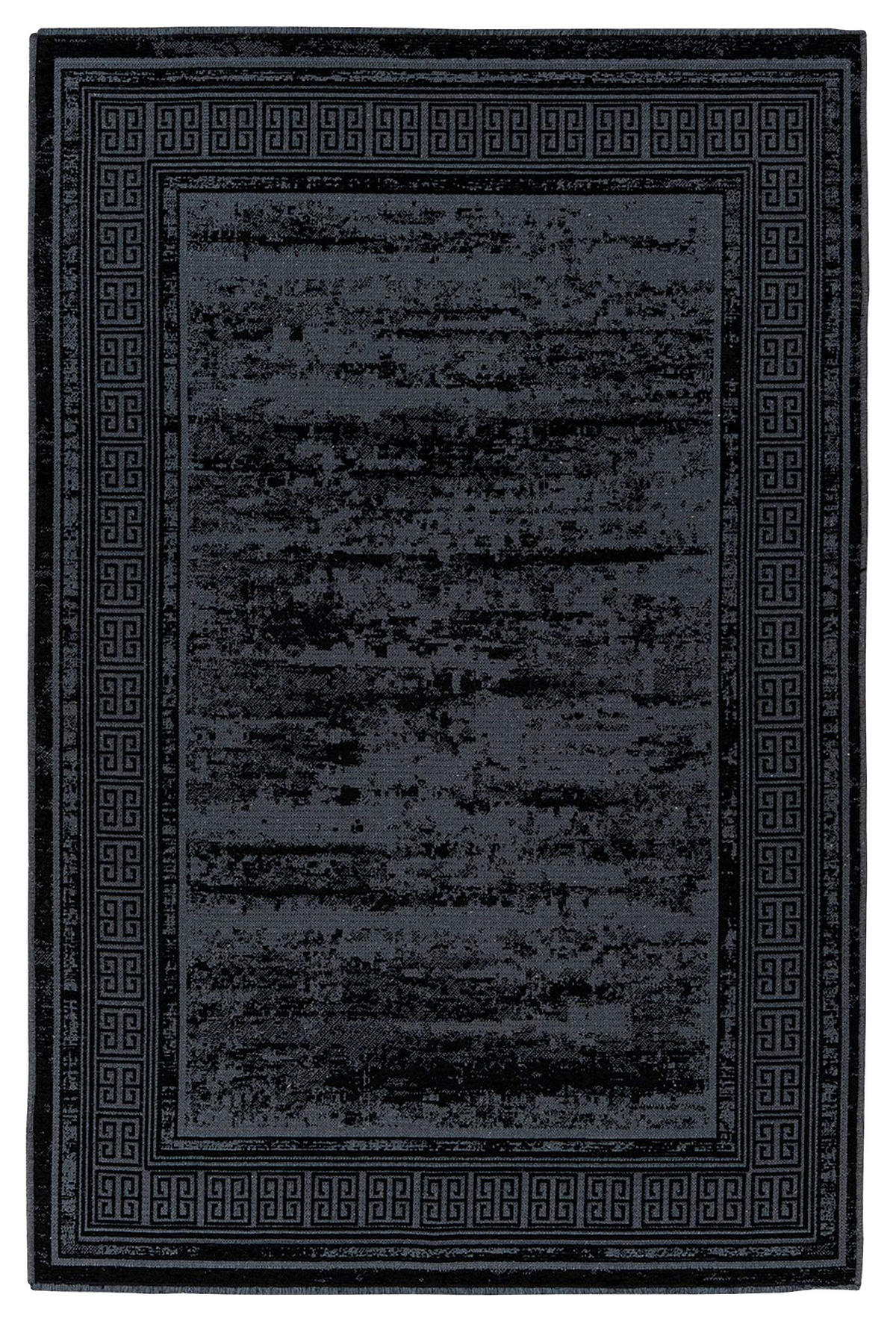 FLACHWEBETEPPICH 160/230 cm Schwarz  - Schwarz, KONVENTIONELL, Textil (160/230cm)