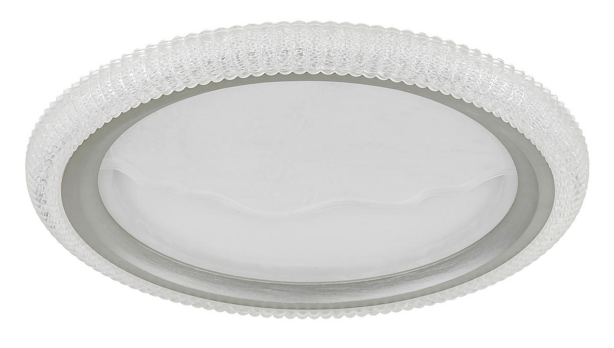 LED-DECKENLEUCHTE 39,5/5,5 cm   - Sandfarben/Klar, Basics, Kunststoff/Metall (39,5/5,5cm)