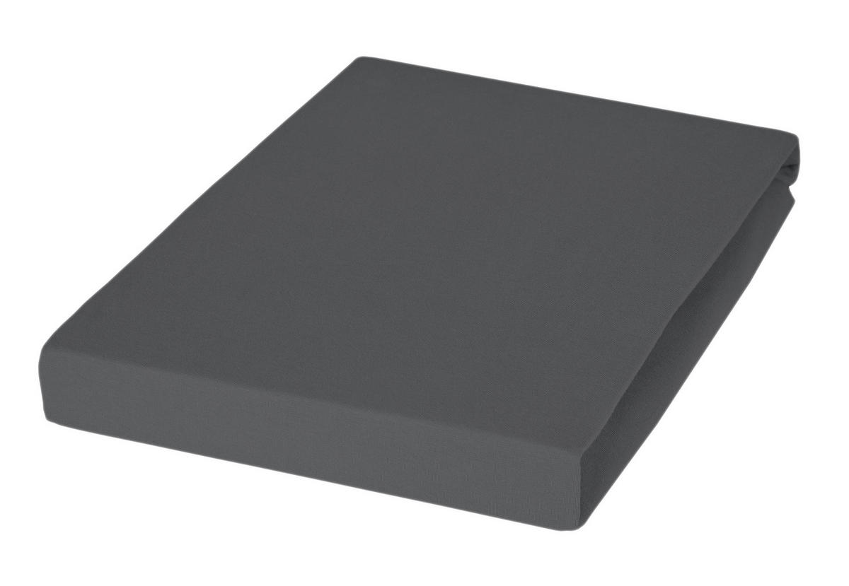 SPANNBETTTUCH Jersey  - Titanfarben, Basics, Textil (100/200cm) - Janine