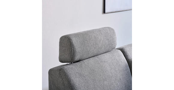 ECKSOFA  in Webstoff Grau  224/165 cm  - Schwarz/Grau, KONVENTIONELL, Kunststoff/Textil (224/165cm) - Xora