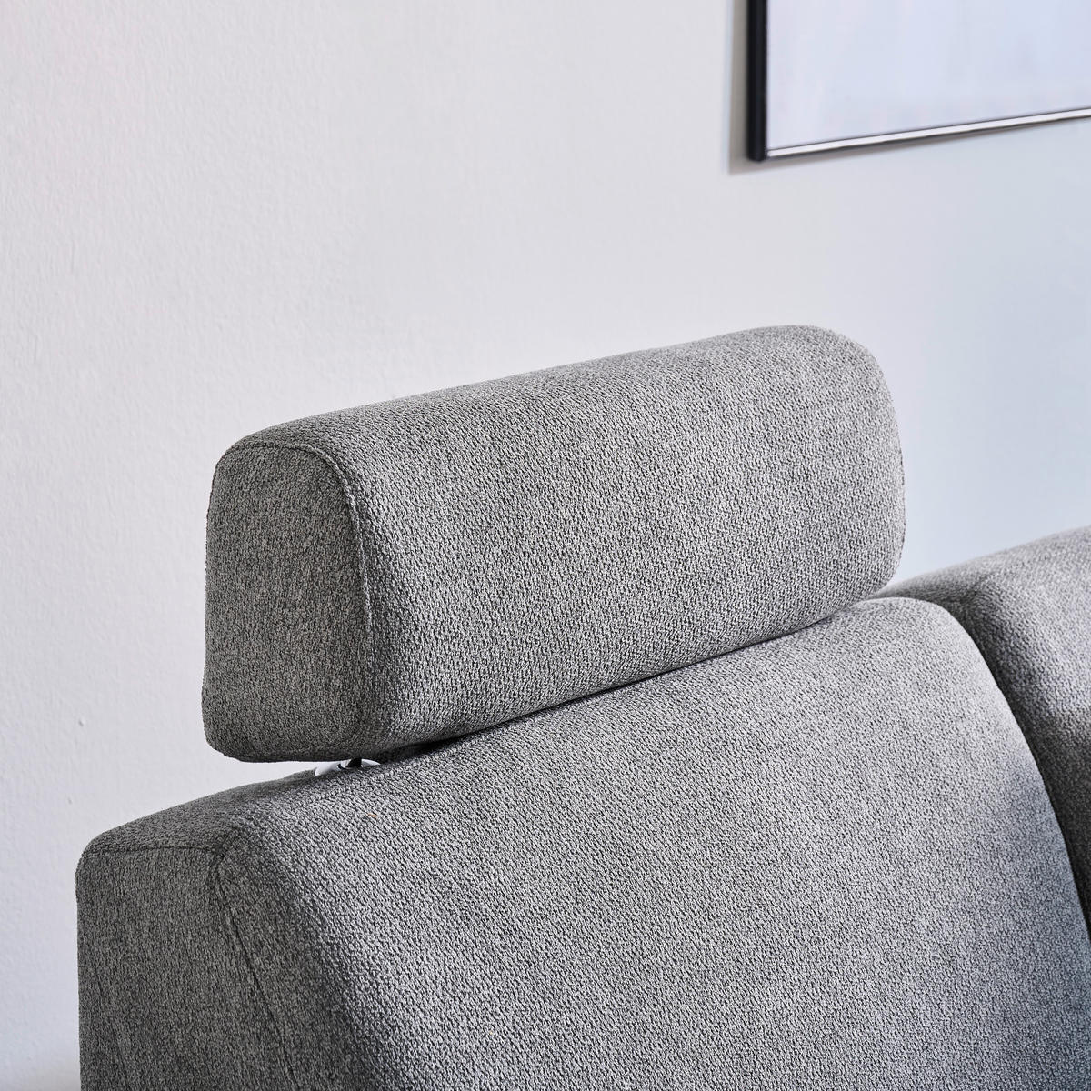 ECKSOFA in Webstoff Grau  - Schwarz/Grau, Konventionell, Kunststoff/Textil (224/165cm) - Xora