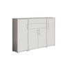 AKTENSCHRANK Grau, Weiß  - Weiß/Grau, MODERN, Holzwerkstoff (172,6/113,6/33cm) - MID.YOU