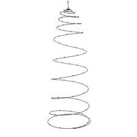 VISEĆA DEKORACIJA - crna, Basics, metal (62/62/150cm) - X-Mas