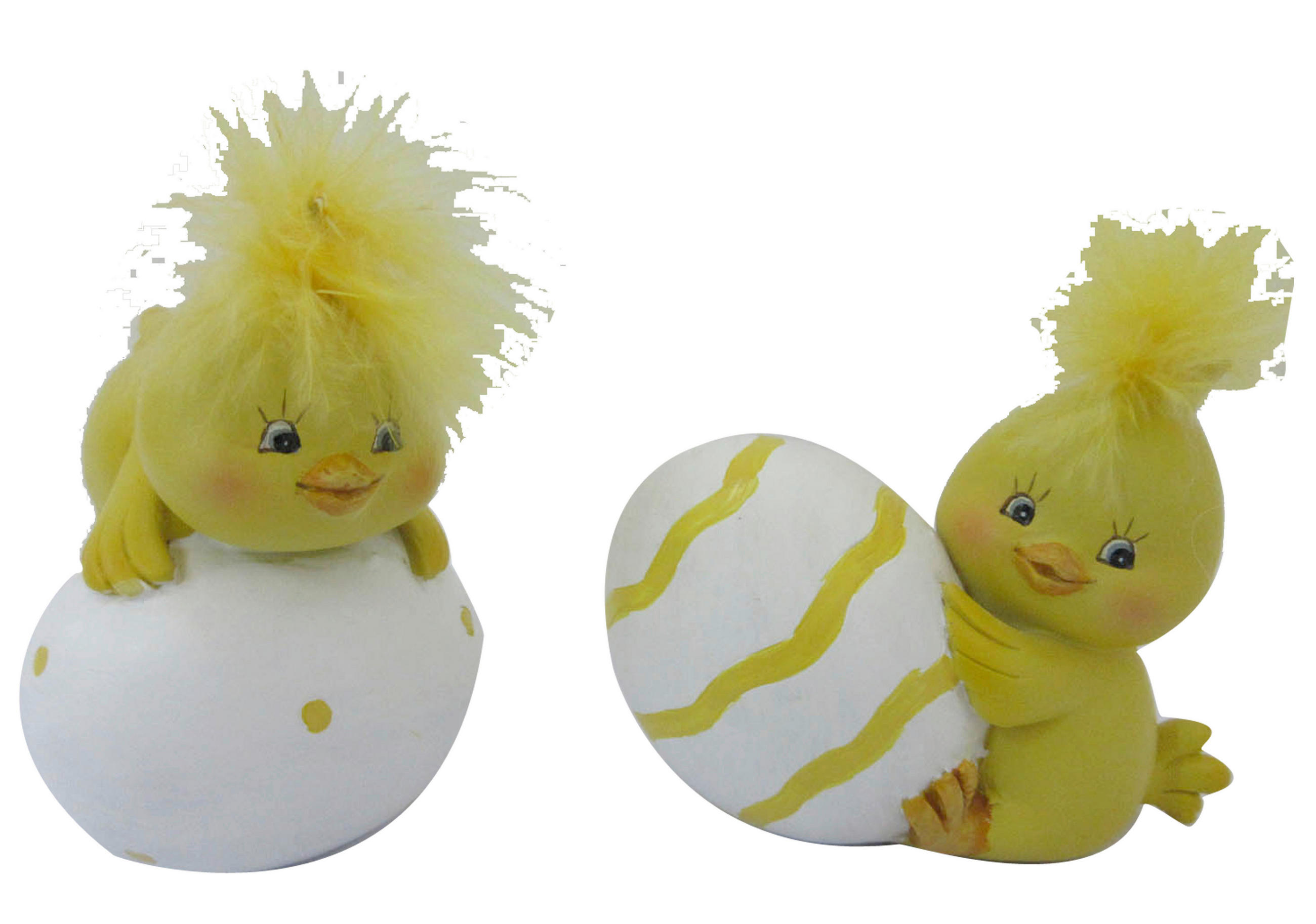 KÜKEN - Weiss/Gelb, Lifestyle, Kunststoff/Textil (7/8/5,5cm)