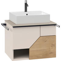 WASCHTISCHKOMBI 64 cm  - Taupe/Wildeiche, LIFESTYLE, Holz/Keramik (64cm) - Voglauer