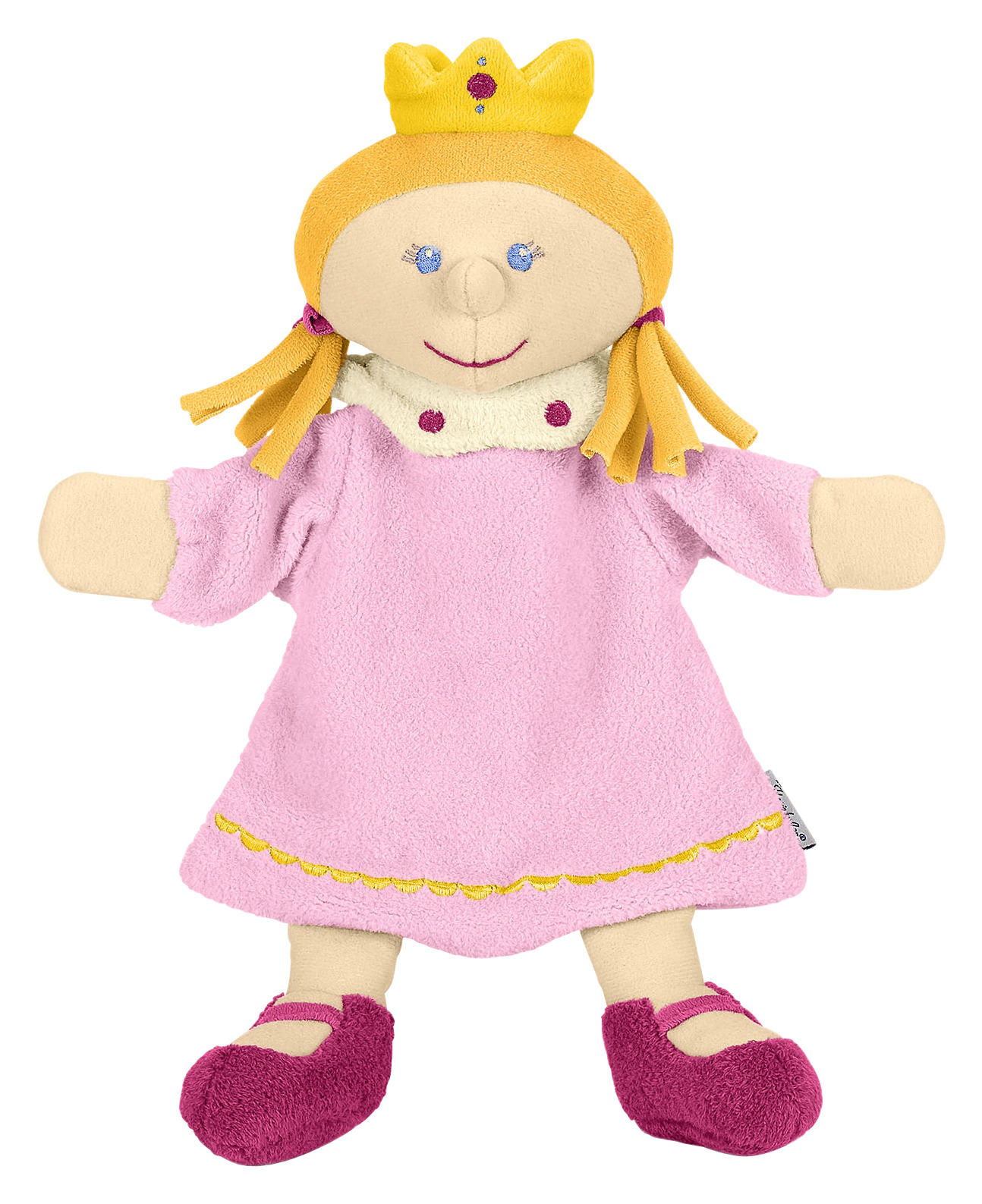 HANDPUPPE Prinzessin - Pink/Gelb, Basics, Textil (30/27/9cm) - Sterntaler