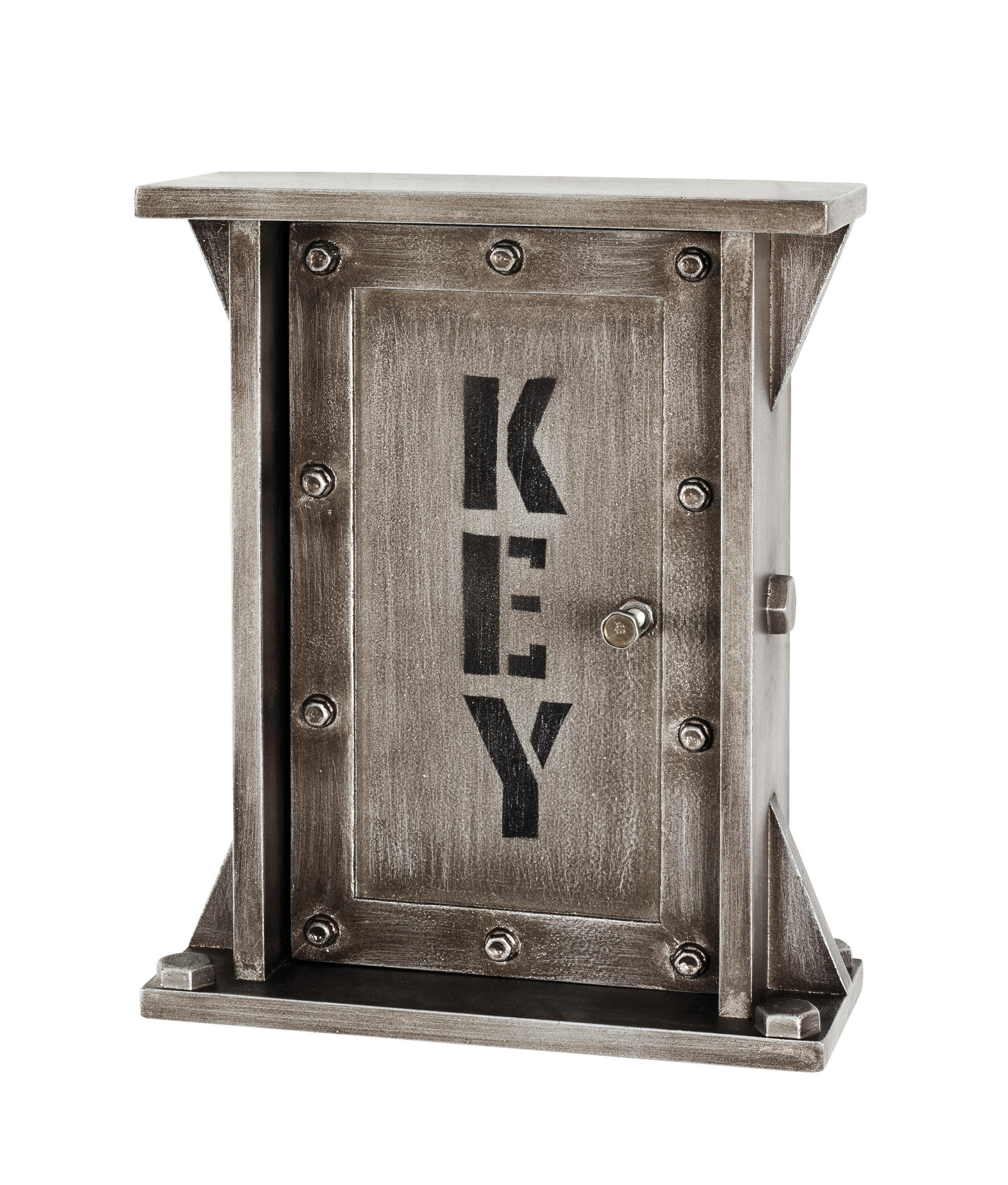 Schlüsselkasten 5 Haken Anthrazit BxH: 26x32 cm